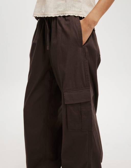 Cotton On Summer cargo pant in brown, 3 of 4