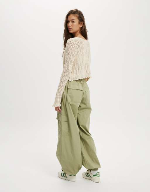 Cotton On Summer cargo pant in green, 3 of 3
