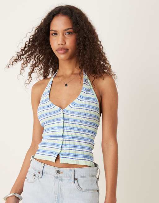 Cotton  On Summer knit halter in multi 