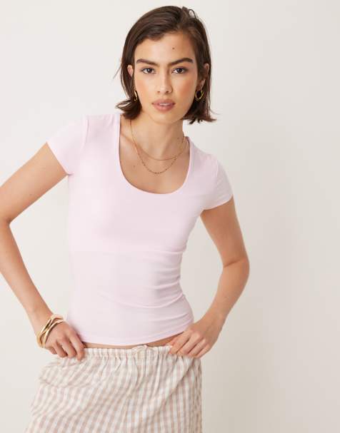 Cotton On Sunday scoop short sleeve in pink 