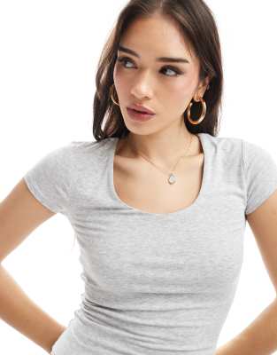 Cotton:on Cotton On Sunday Scoop Short Sleeve T-shirt In Gray