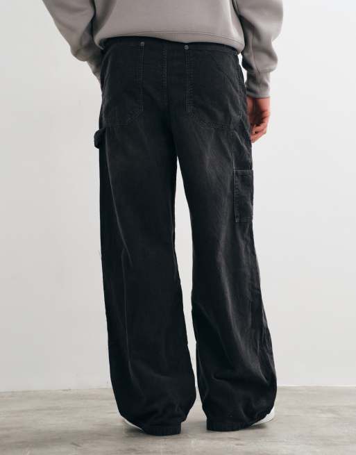 Cotton On Super-Baggy-Arbeiterhose aus grauem Cord, 5 von 5