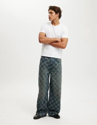 Cotton  On Super baggy balloon jean in blue 