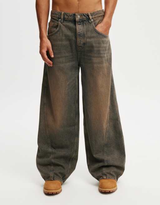 Cotton On Super baggy balloon jean in trippin blue - MBLUE