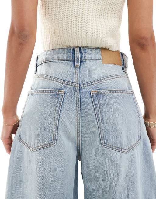 Cotton On - Super baggy boyfriend jeans in olsen blauw , 5 van 5