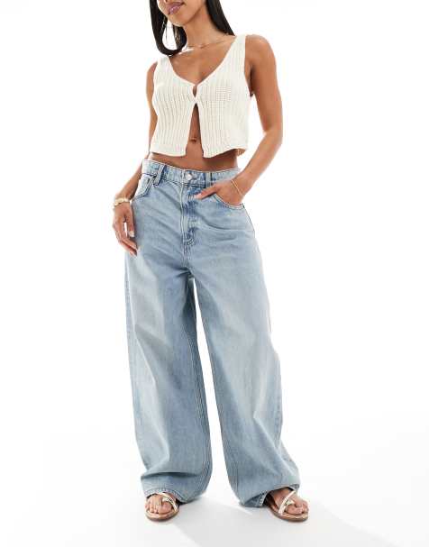 Cotton On super baggy boyfriend jeans in olsen blue - view 1