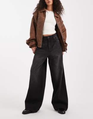 Cotton On Super Baggy Boyfriend Jeans In Black