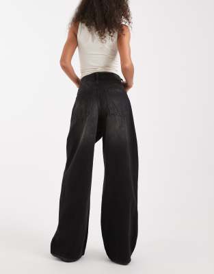 Cotton On Super Baggy Boyfriend Jeans In Black