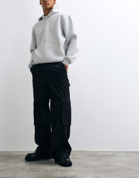 Cotton On super baggy cargo trouser in black - view 1