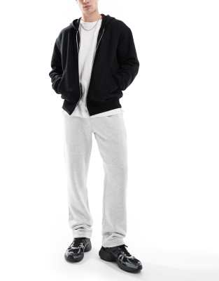 Cotton On Super Baggy Cuffed Graphic Track Pants In Gray