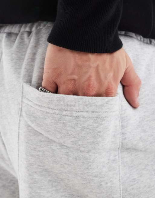 Cotton On super baggy cuffed graphic track pants in heather gray, 3 of 5