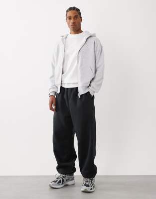 Мужские штаны Cotton On Super Baggy с манжетами, черные