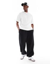 Superdry Blank oversized joggers in cadet grey marl