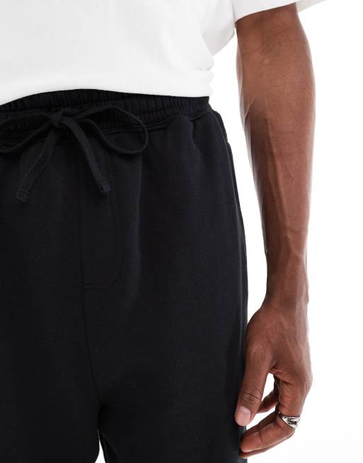 Cotton On Super baggy cuffed track pant in black