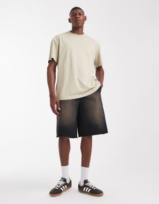 Cotton On Cotton On super baggy fleece short in black