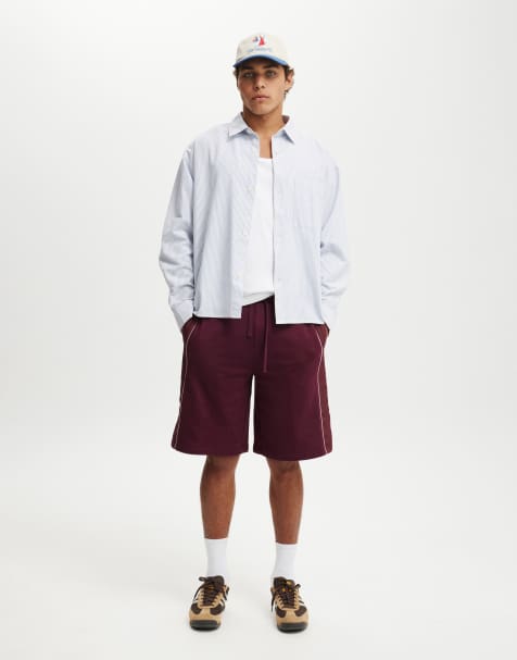 Cotton On Super baggy fleece short in purple - view 1