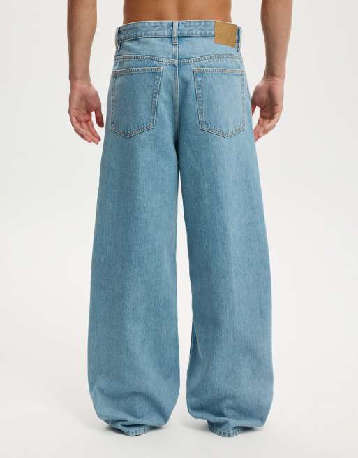 Cotton On Super baggy jean in blue, 3 of 4