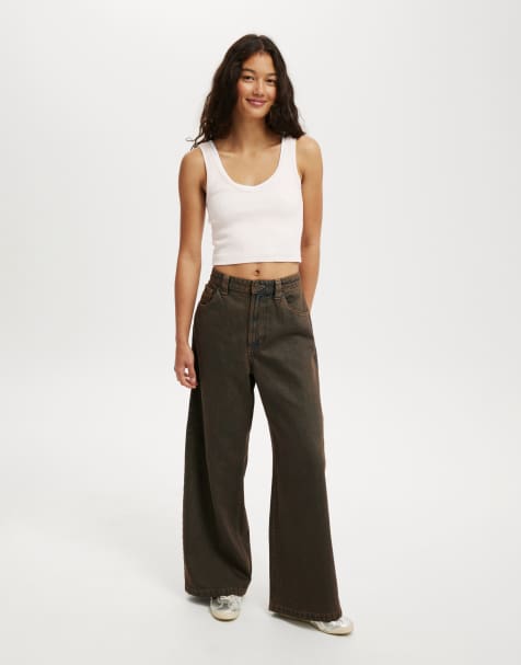 Cotton On Super baggy jean in brown - view 1