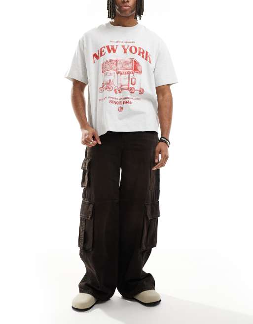 Cotton On Super baggy jean in cargo burnt black - BLACK