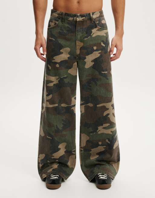 Cotton On Super baggy jean in washed jungle camo, 2 of 4
