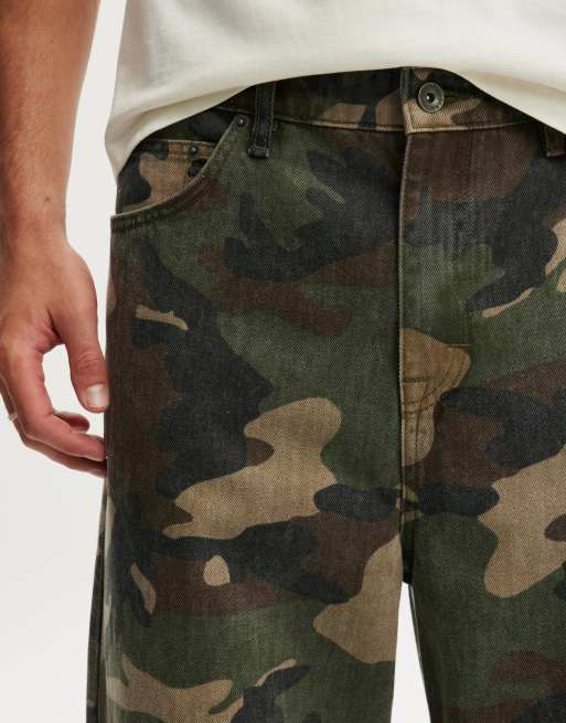 Cotton On Super baggy jean in washed jungle camo, 3 of 4