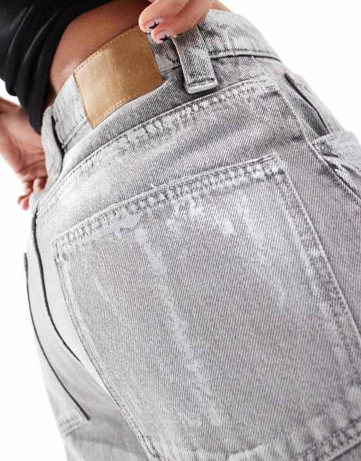 Cotton On super baggy jeans in ash gray metallic denim | ASOS