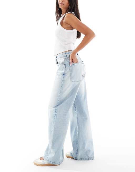 Cotton On – Super-Baggy-Jeans in Blau mit niedrigem Bund, 2 von 5