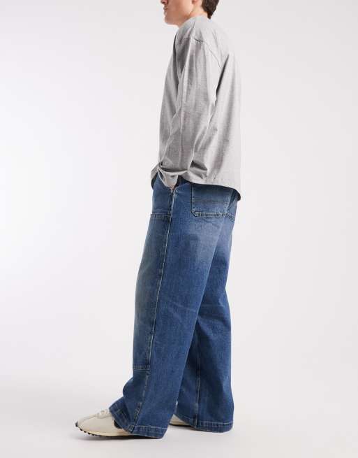 Cotton On super baggy jeans in carpenter blue, 3 of 5