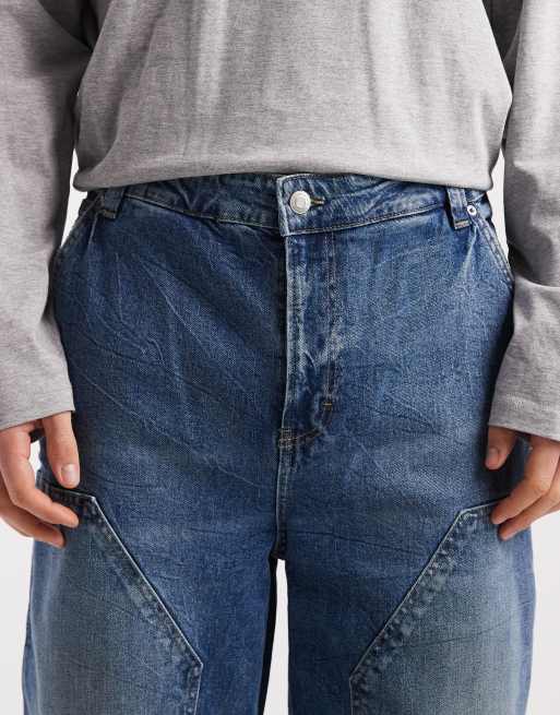 Cotton On super baggy jeans in carpenter blue, 4 of 5