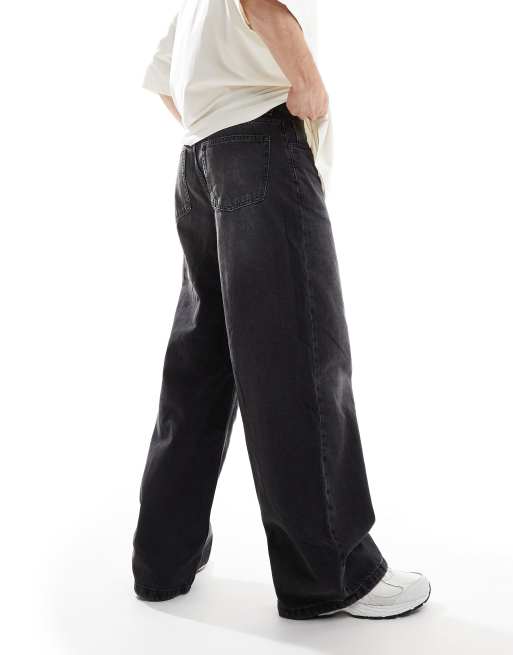 Cotton On - Super baggy jeans in Y2K zwart met wassing, 2 van 5