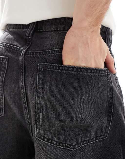 Cotton On - Super baggy jeans in Y2K zwart met wassing, 3 van 5