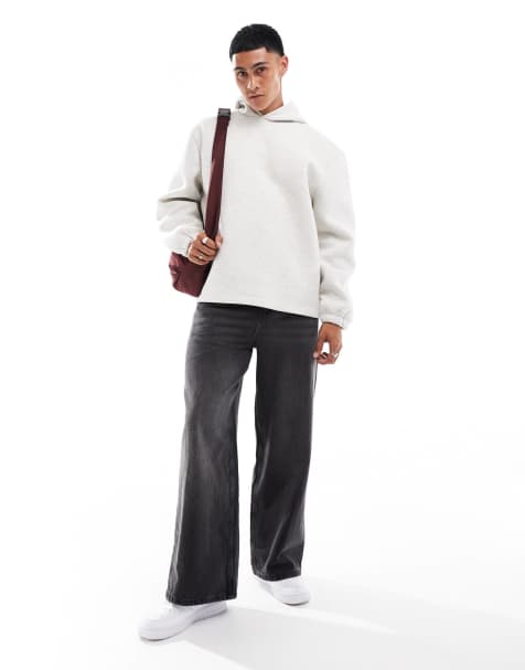 Cotton On - Super baggy jeans in zwart met wassing - view 1