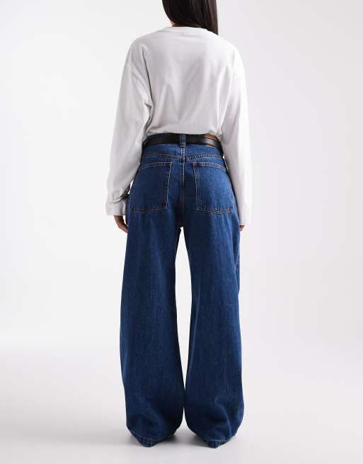 Cotton On - Super baggy jeans met lage taille in 'sandman' blauw, 2 van 5