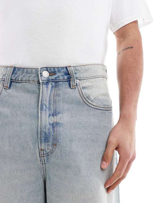 Cotton On Super baggy jort in blue, 3 of 5