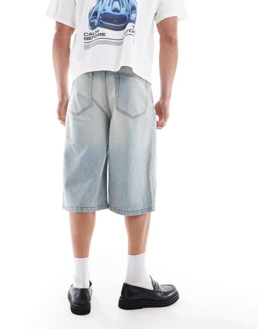 Cotton On Super baggy jort in blue, 4 of 5