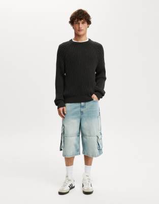 Cotton On Super baggy jort in cargo oasis blue 
