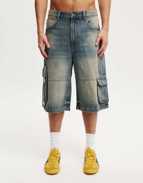 Cotton On Super baggy jort in cargo sandstorm blue - view 1
