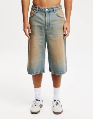 Cotton On Super baggy jort in earl blue 
