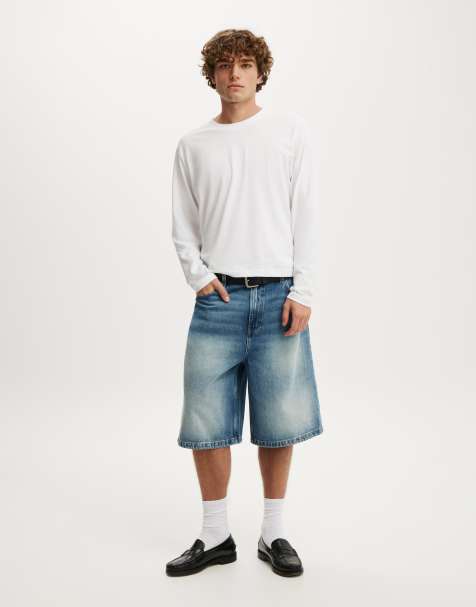 Cotton On Super baggy jort in mid blue