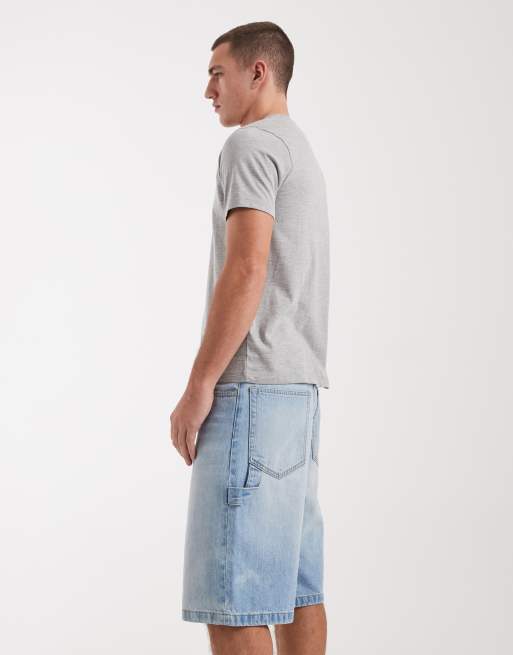 Cotton On super baggy jort in pipeline blue, 4 of 5