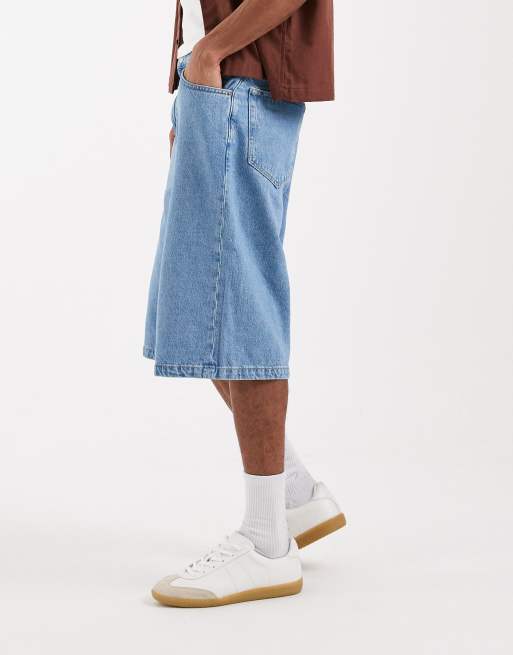 Cotton On super baggy jort in stealers blue, 3 of 5