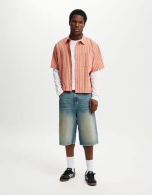 Cotton  On Super baggy jort in vertigo blue 