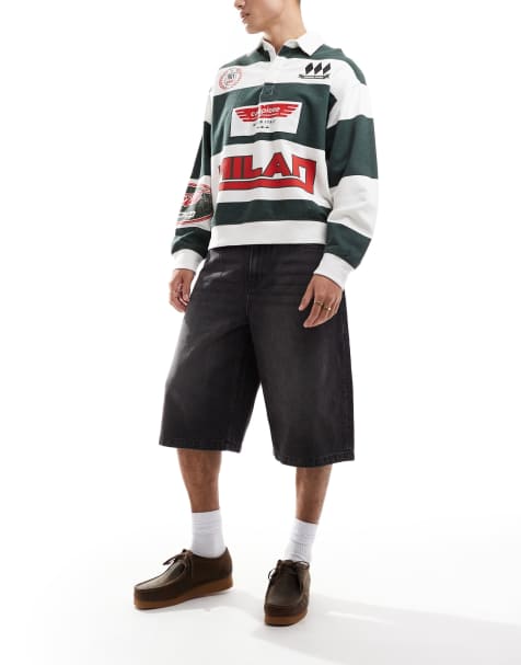 Cotton On super baggy jorts in black - view 1