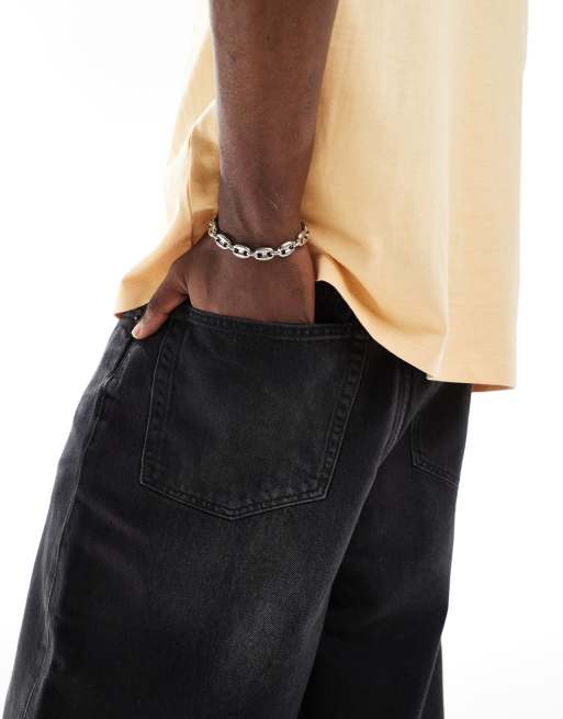 Cotton On super baggy jorts in Y2K washed black