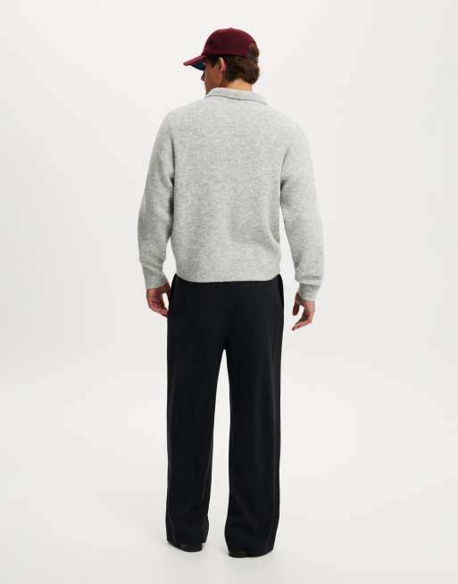 Cotton On Super baggy pleated pant in navy, 4 of 4