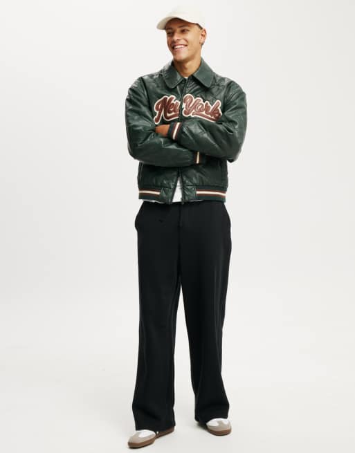 Cotton On Super baggy track pant in black - BLACK