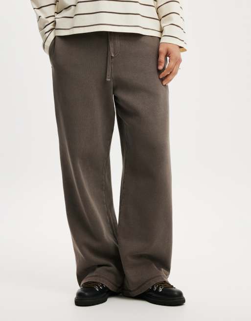 Cotton On Super baggy track pant in brown, 3 of 4