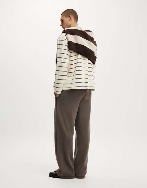 Cotton On Super baggy track pant in brown, 4 of 4