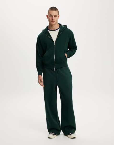 Cotton On Super baggy track pant in green - view 1