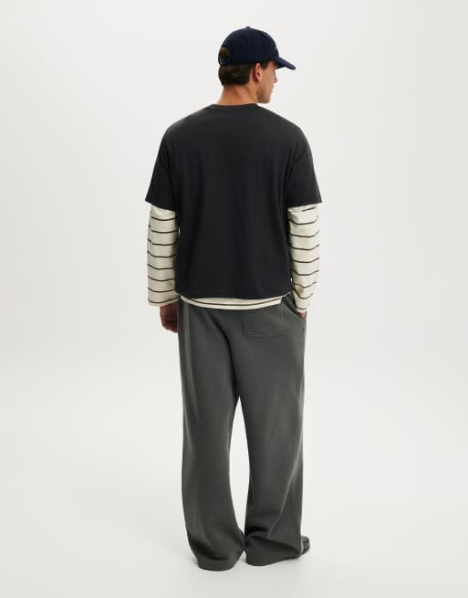 Cotton On Super baggy track pant in grey, 2 of 4